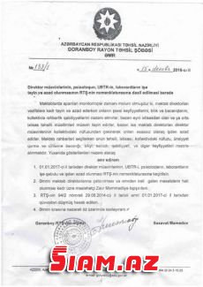 Göranboy Təhsil şöbəsində rüşvət bataqlığı - Saxta bilet, saxta diplom İDDİASI